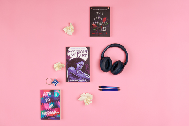 Image of book covers for Young Adults shortlist